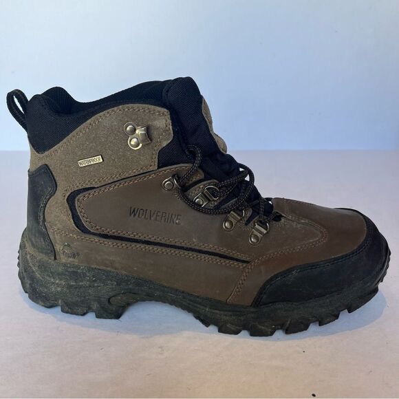 Wolverine Men's Waterproof Hiking Boots Brown/Black Size 11M Lace Up - Picture 4 of 10